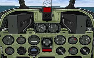 lower cockpit of an A6M2
