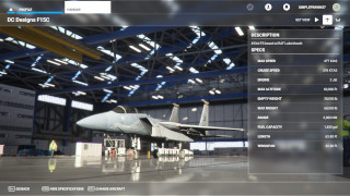 F-15C in hangar