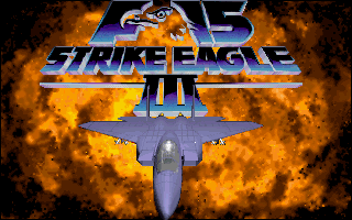 Splash screen of F-15E STRIKE EAGLE III