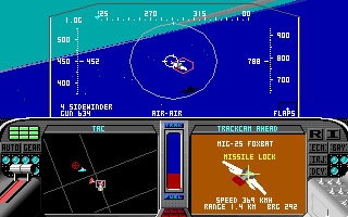 F-19 Cockpit from IBM PC version