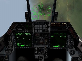 3D Cockpit in Falcon4.0(17KB) Click for a bigger image