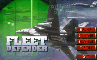 main menu from FLEET DEFENDER Gold(32KB)