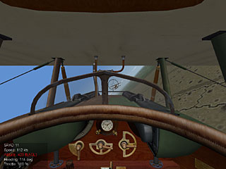 cockpit of a SPAD XIII C.1