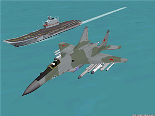 a Mig-29K and a Carrier from Ver 2.5