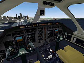 Beechjet 400A virtual cockpit