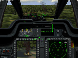 AH-64D pilot cockpit