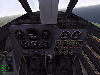 Cockpit of a ME262