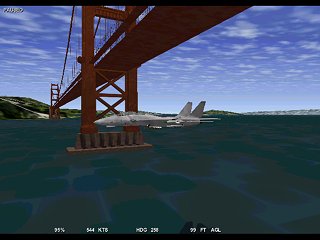 F-14D under the bridge  Click to Full Size