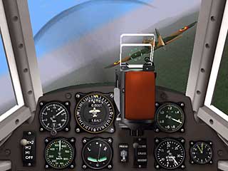 upper cockpit of a Me109G Click for a bigger image