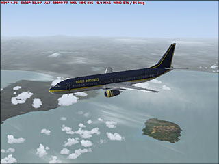 B737-400 at FL999 from FS2004