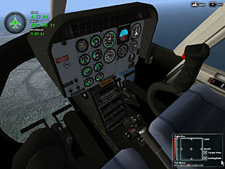 Bell 407 cockpit