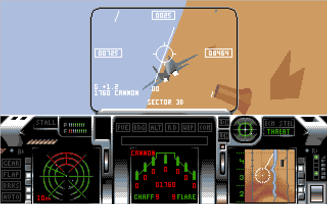 The Cockpit of F29 RETALIATOR (8KB) Click for a bigger image