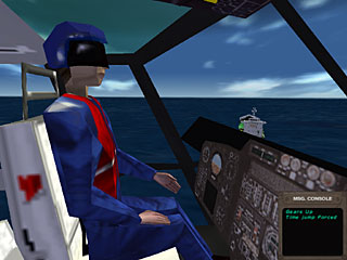 3D cockpit of a HH-65A