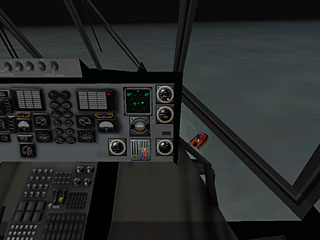 3D cockpit of a SH-3