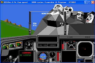 Play on DOSBox. F-111F at Mt. Rushmore.