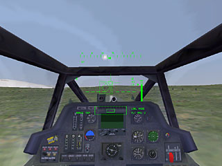 cockpit of an AH-64A