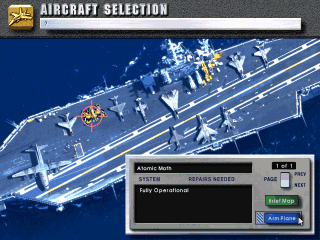 Aircraft slection(29KB) Click for a bigger image
