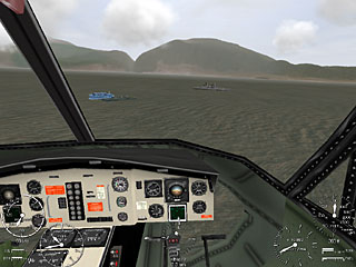 2D cockpit of a UH-1C