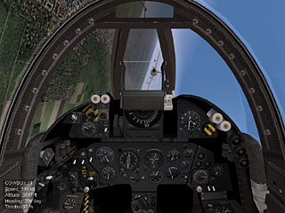 Cockpit of a HUNTER FGA Mk.9
