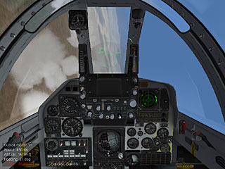Cockpit of an Kfir C2