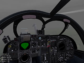 cockpit of an A-6A