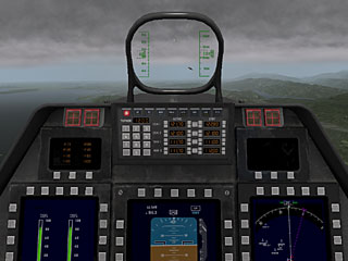 cockpit of an F-22A from X-Plane 10