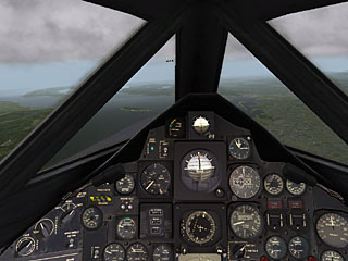 cockpit of an SR-71A from X-Plane 9