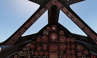 cockpit of an SR-71A from X-Plane 11
