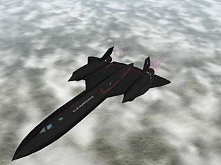 SR-71A from X-Plane 8