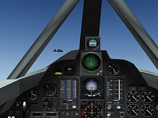 cockpit of an SR-71A from X-Plane 9