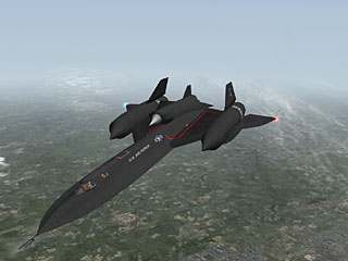SR-71A from X-Plane 9