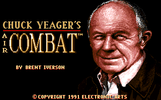Splash screen from CHUCK YEAGER'S AIR COMBAT(12KB)